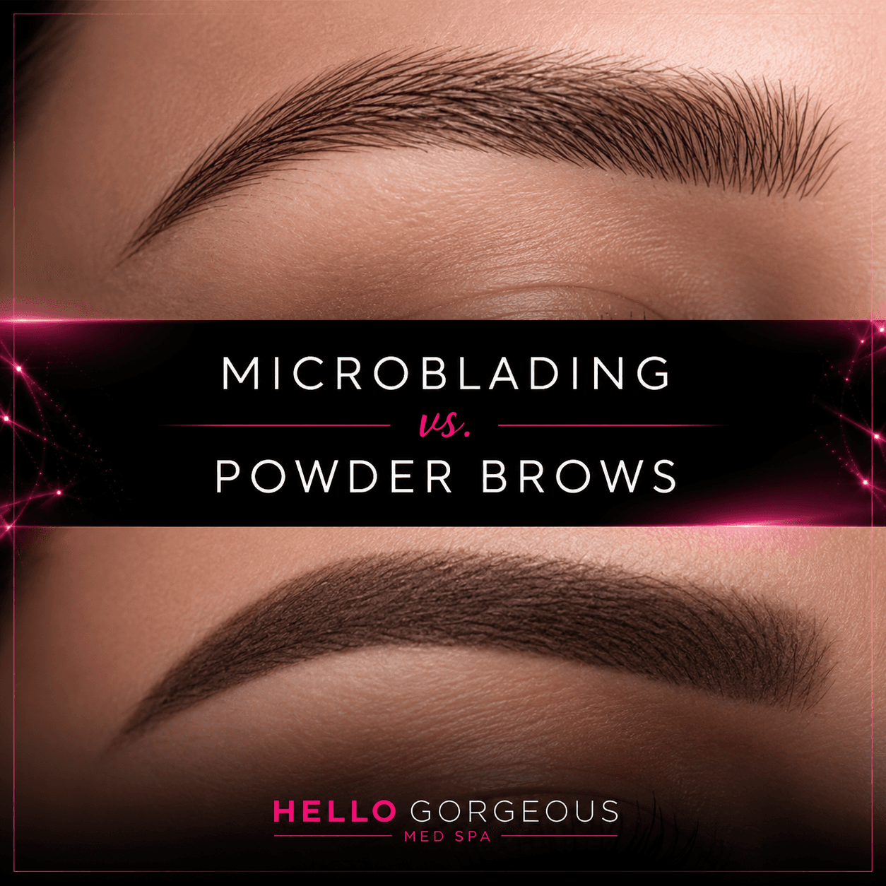 Microblading vs powder brows