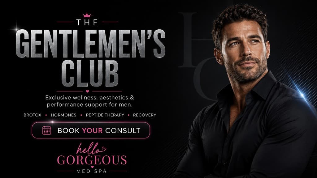 The Gentlemen's Club — men's wellness membership Hello Gorgeous Med Spa Oswego IL