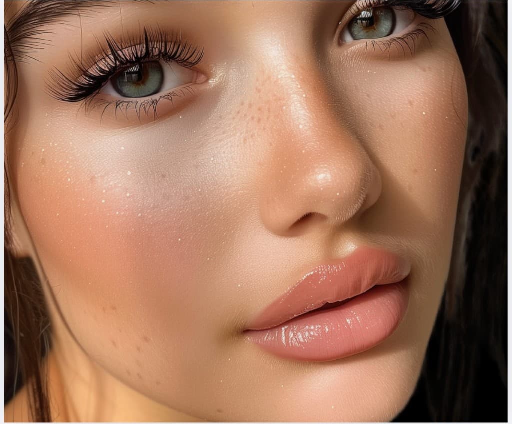 Glowing skin and lips — lip filler inspiration at Hello Gorgeous