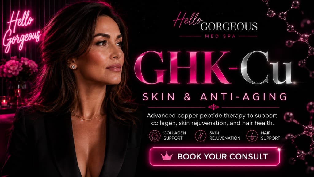 GHK-Cu copper peptide — Hello Gorgeous Med Spa Oswego IL