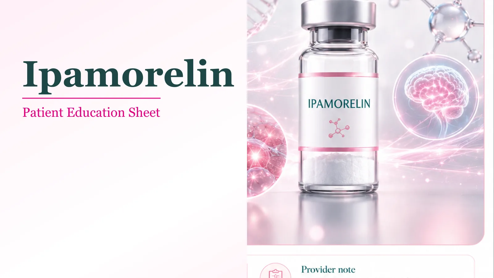 Ipamorelin patient education thumbnail — Hello Gorgeous Med Spa peptide & wellness education, Oswego IL