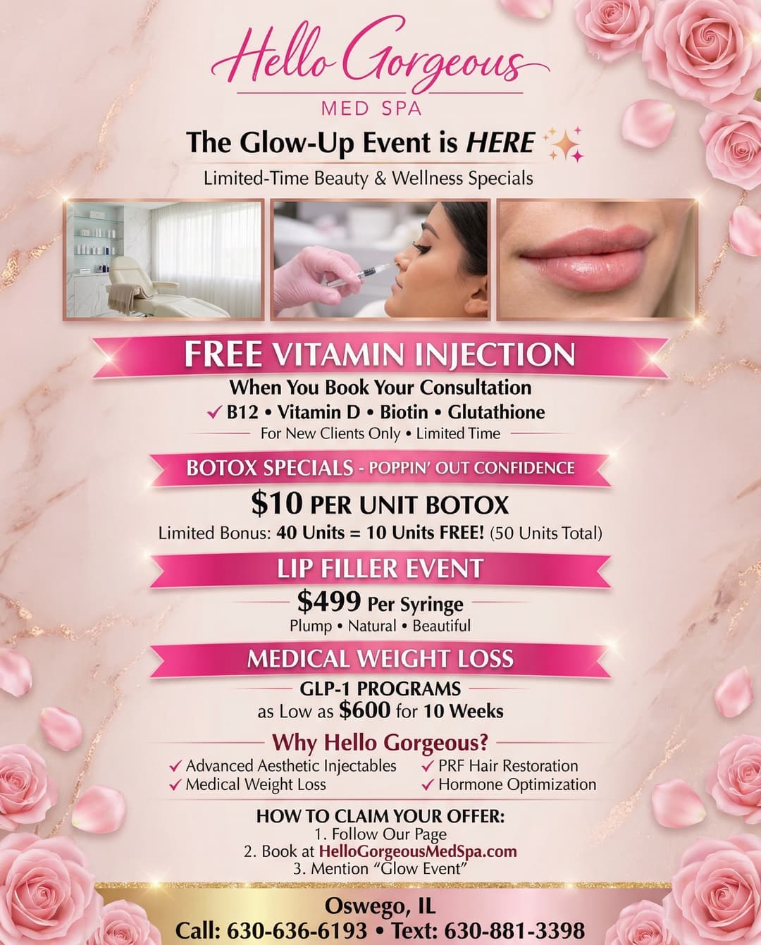 Glow-Up Event Promotional Flyer