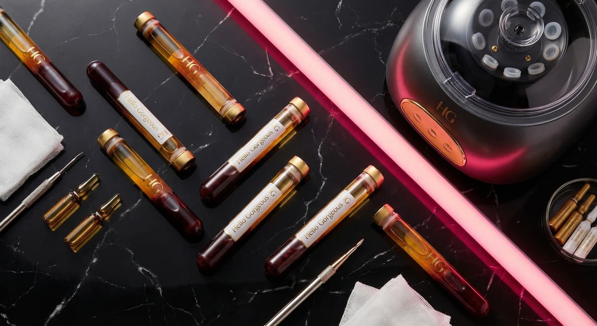 Hello Gorgeous Med Spa clinical treatments for skin conditions - PRP, facials, injectables