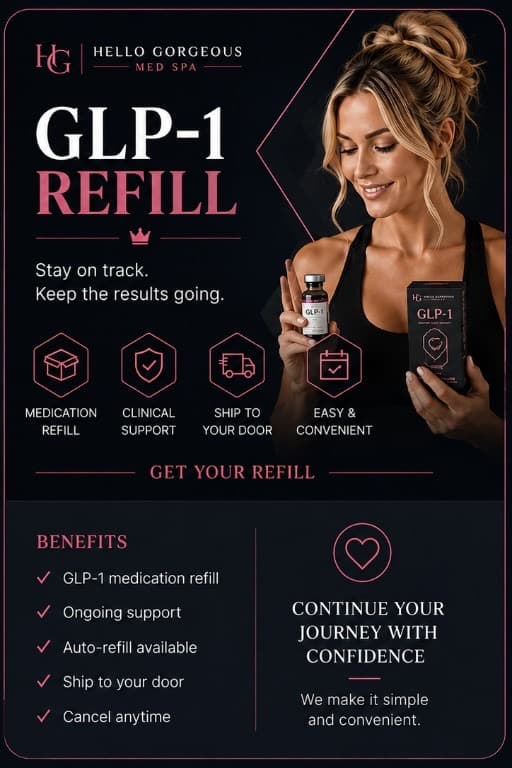 GLP-1 refill — Hello Gorgeous RX home delivery