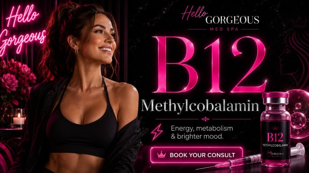 B12 methylcobalamin shot — Hello Gorgeous Vitamin Bar Oswego IL