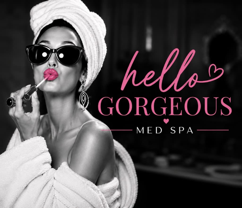 Pink Lip Gloss — Hello Gorgeous Med Spa eGift card design