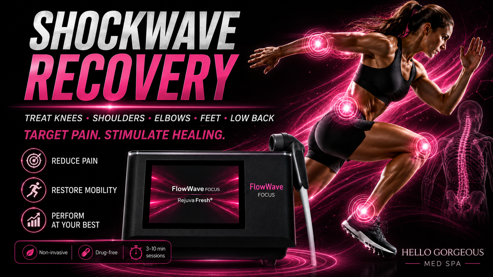 Adjustable-depth focused shockwave recovery