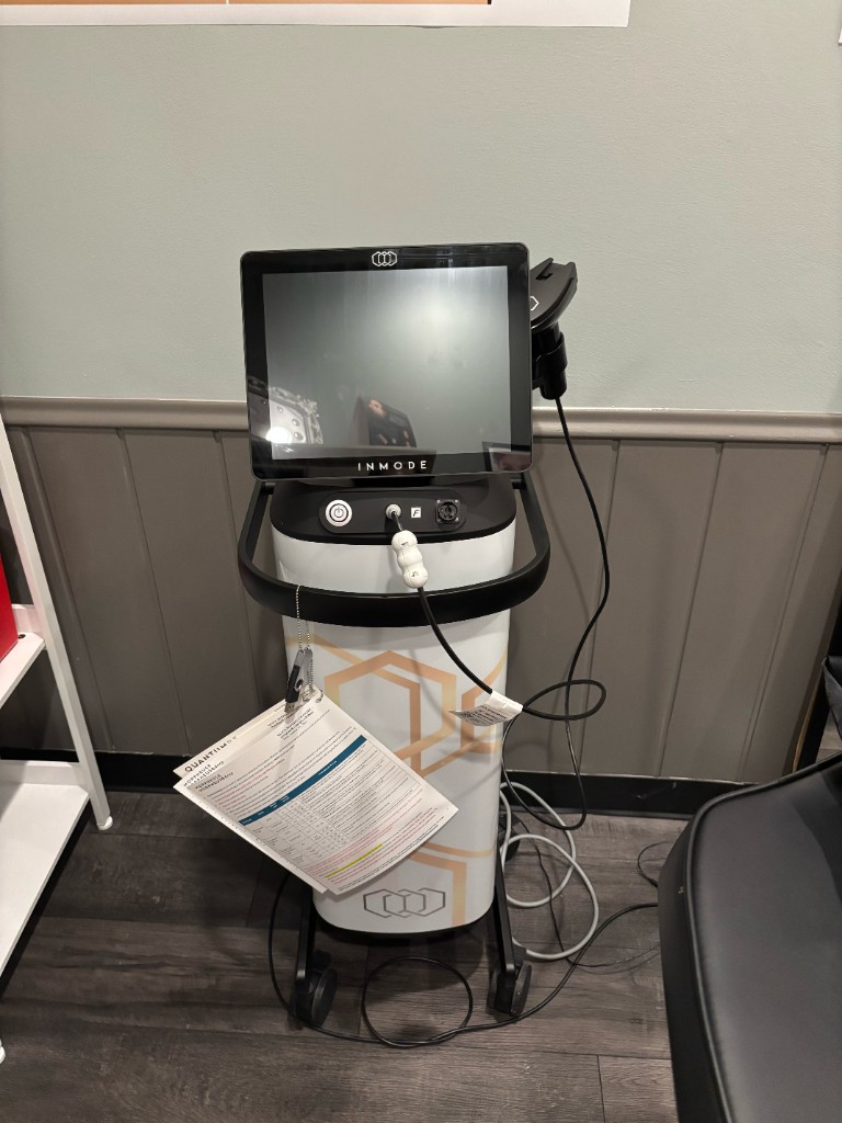 InMode Quantum RF system for face and body contouring, Hello Gorgeous Med Spa Oswego